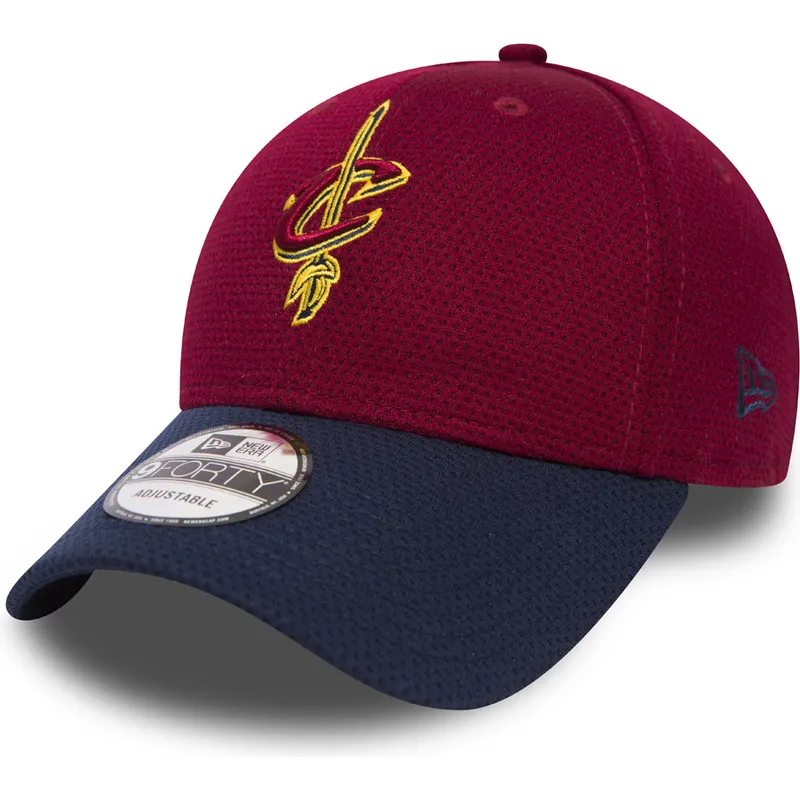 cappelli-curva-rosso-cinghia-regolabile-9forty-mesh-dei-cleveland-cavaliers-nba-di-new-era
