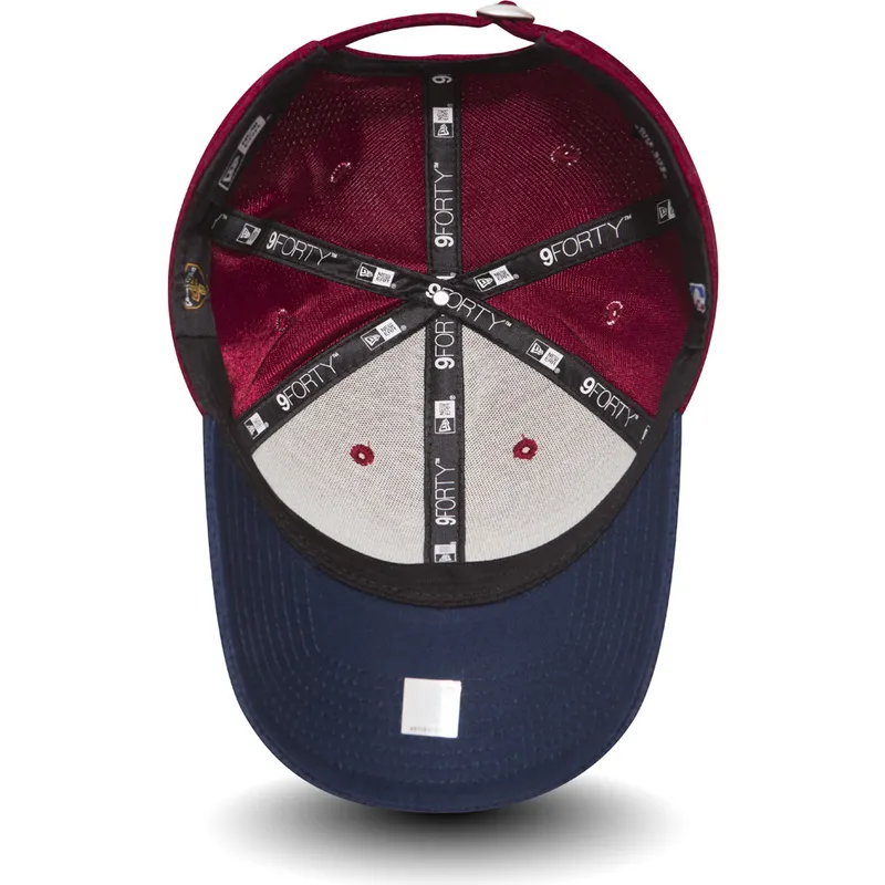 cappelli-curva-rosso-cinghia-regolabile-9forty-mesh-dei-cleveland-cavaliers-nba-di-new-era