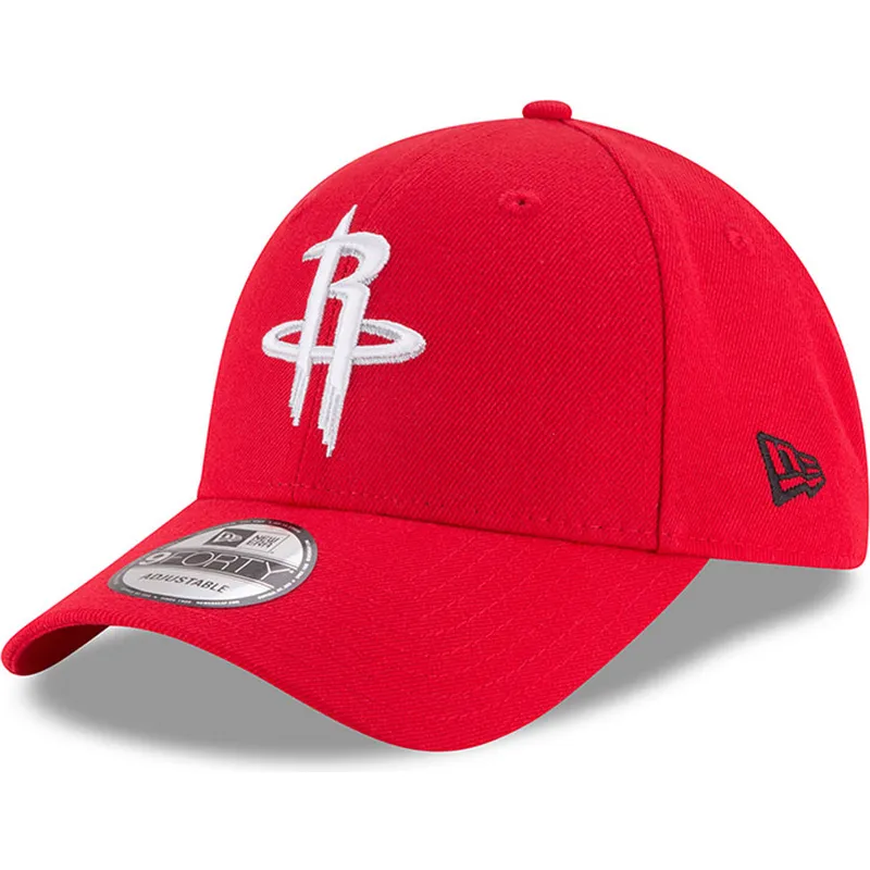 cappelli-curva-rosso-cinghia-regolabile-9forty-the-league-dei-houston-rockets-nba-di-new-era