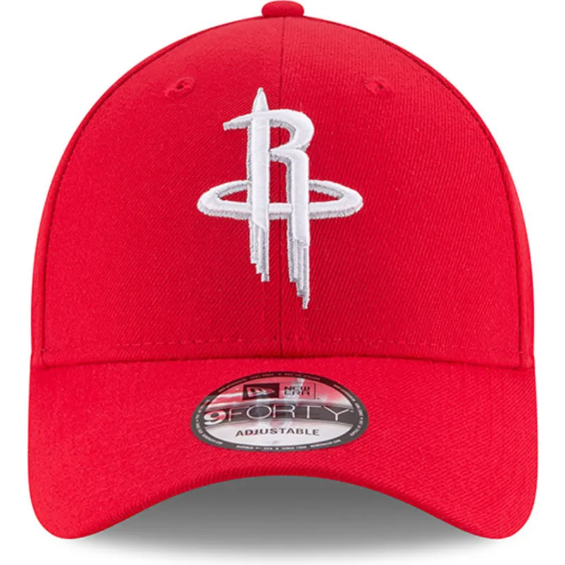 cappelli-curva-rosso-cinghia-regolabile-9forty-the-league-dei-houston-rockets-nba-di-new-era