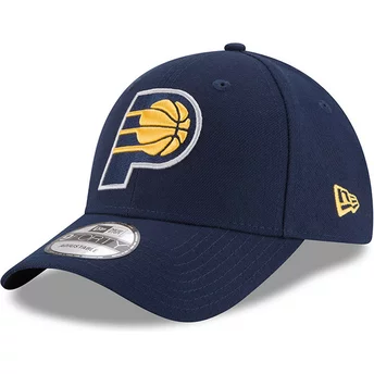 New Era Curved Brim 9FORTY The League Indiana Pacers NBA Adjustable Cap verstellbar marineblau
