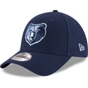 cappelli-curva-blu-cinghia-regolabile-bordado-9forty-the-league-dei-memphis-grizzlies-nba-di-new-era