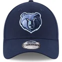 cappelli-curva-blu-cinghia-regolabile-bordado-9forty-the-league-dei-memphis-grizzlies-nba-di-new-era