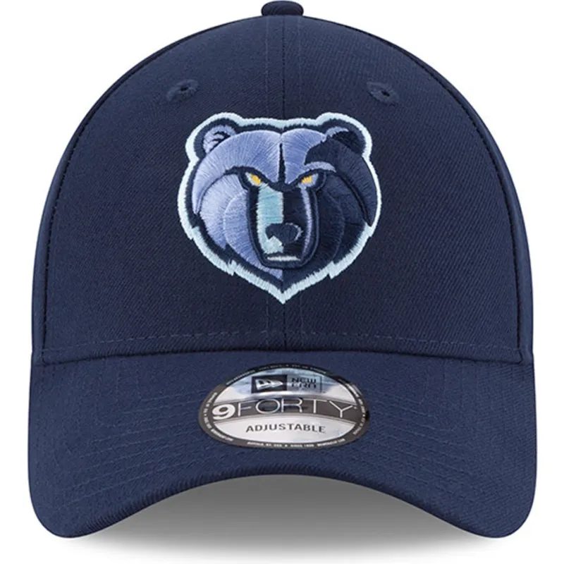 cappelli-curva-blu-cinghia-regolabile-bordado-9forty-the-league-dei-memphis-grizzlies-nba-di-new-era