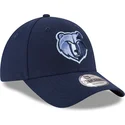 mutzen-gebogen-blau-verstellbares-band-bordado-9forty-the-league-der-memphis-grizzlies-nba-von-new-era