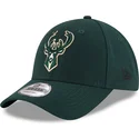 wyginieta-czapka-zielona-z-regulacja-9forty-the-league-milwaukee-bucks-nba-new-era