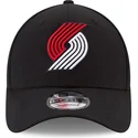 sort-justerbar-curved-9forty-the-league-kasket-fra-portland-trail-blazers-nba-fra-new-era