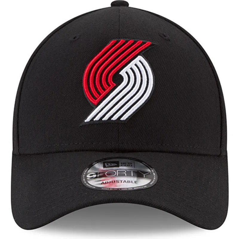 sort-justerbar-curved-9forty-the-league-kasket-fra-portland-trail-blazers-nba-fra-new-era