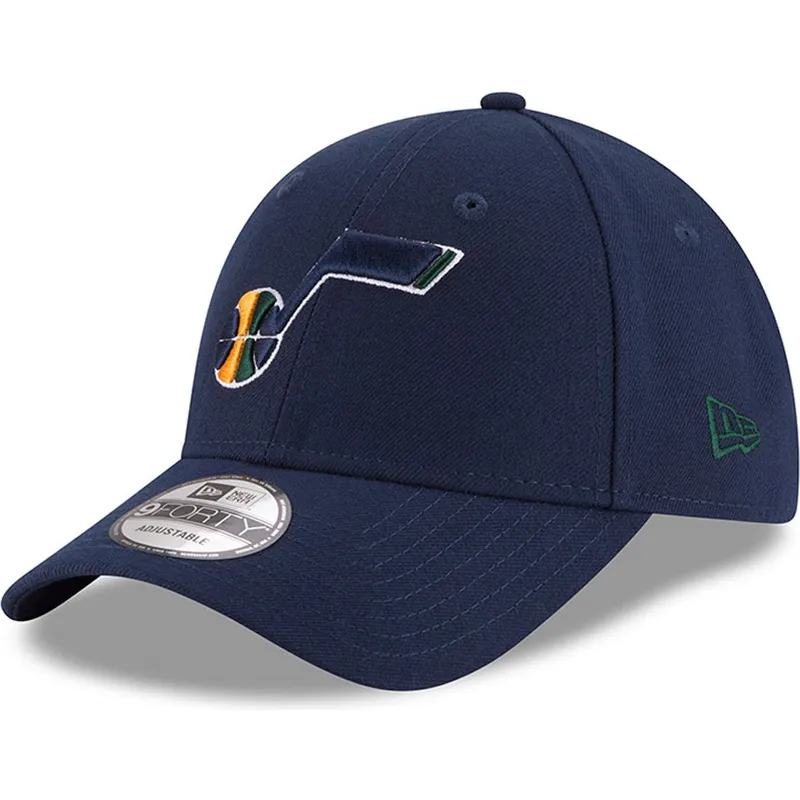 mutzen-gebogen-marineblau-verstellbares-band-9forty-the-league-der-utah-jazz-nba-von-new-era