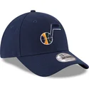 cappelli-curva-blu-marino-cinghia-regolabile-9forty-the-league-dei-utah-jazz-nba-di-new-era