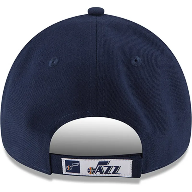 mutzen-gebogen-marineblau-verstellbares-band-9forty-the-league-der-utah-jazz-nba-von-new-era