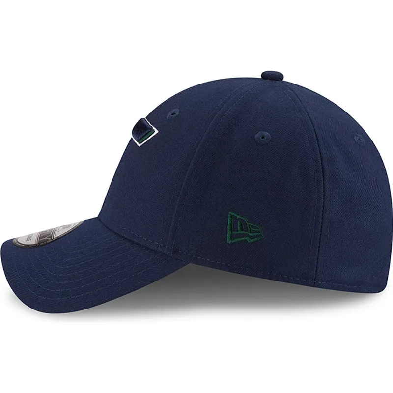 cappelli-curva-blu-marino-cinghia-regolabile-9forty-the-league-dei-utah-jazz-nba-di-new-era