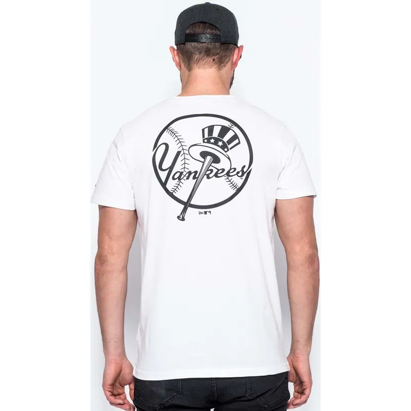 magliette-manica-corta-bianco-east-coast-graphic-dei-new-york-yankees-mlb-di-new-era