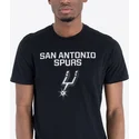 magliette-manica-corta-nero-dei-san-antonio-spurs-nba-di-new-era