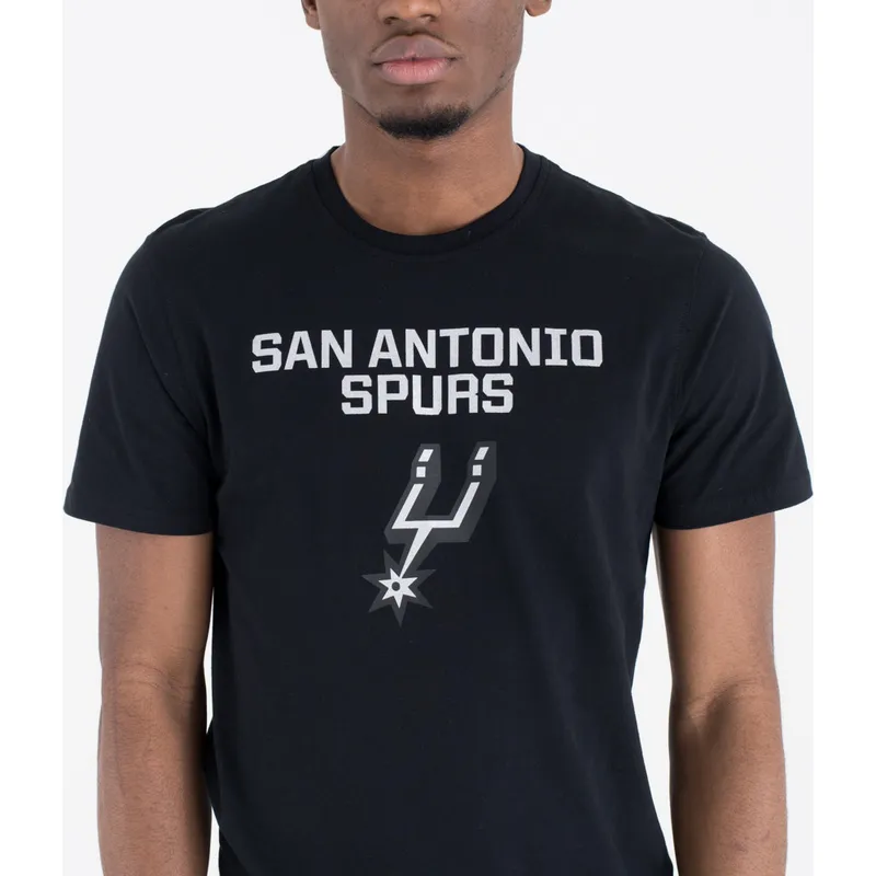 magliette-manica-corta-nero-dei-san-antonio-spurs-nba-di-new-era