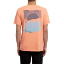 maglietta-maniche-corte-arancione-over-ride-salmon-de-volcom