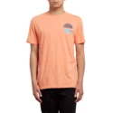 maglietta-maniche-corte-arancione-over-ride-salmon-de-volcom