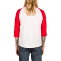 maglietta-maniche-3-4-bianca-e-rossa-swift-white-di-volcom