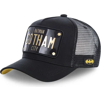 capslab-batman-gotham-city-plate-batp1-dc-comics-black-trucker-hat