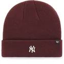 47-brand-new-york-yankees-mlb-cuff-knit-centerfield-maroon-beanie