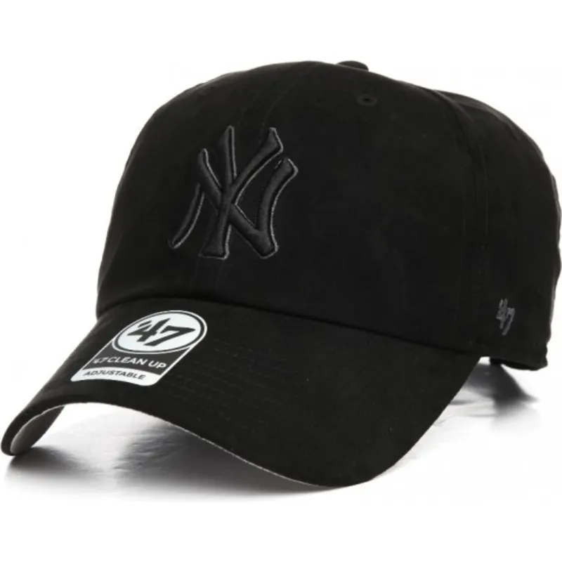 cappelli-curva-nero-cinghia-regolabile-dei-new-york-yankees-mlb-di-47-brand