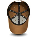 cappellino-regolabile-9forty-essential-marrone-chiaro-con-visiera-curva-new-york-yankees-mlb-di-new-era