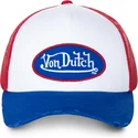 cappellino-trucker-bianco-rosso-e-blu-truck16-di-von-dutch