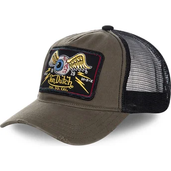 Brun og sort trucker-kasket TRUCK06 fra Von Dutch