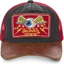 cappello-trucker-nero-rosso-e-marrone-truck04-di-von-dutch