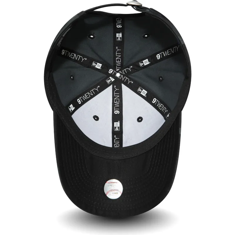 mutzen-gebogen-tarnung-verstellbares-band-negro-negro-9twenty-essential-packable-der-new-york-yankees-mlb-von-new-era