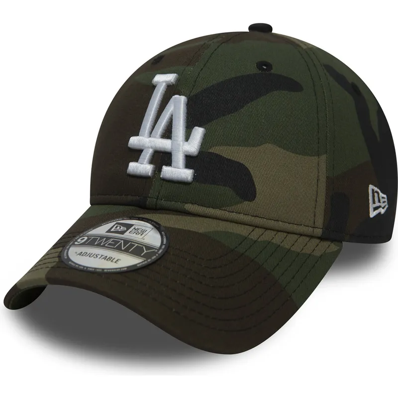 cappelli-curva-mimetizzazione-cinghia-regolabile-9twenty-essential-packable-dei-los-angeles-dodgers-mlb-di-new-era