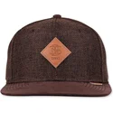 cappello-piatto-marrone-scuro-snapback-regolabile-suelin-di-djinns