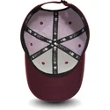 cappellino-curvo-bordeaux-regolabile-con-logo-nero-9forty-ripstop-dei-new-york-yankees-mlb-di-new-era