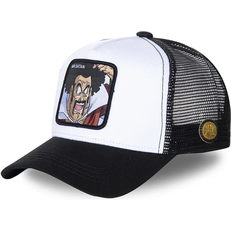 mutzen-gebogen-weiss-snapback-mr-satan-dragon-ball-von-capslab mutzen-gebogen-weiss-snapback-mr-satan-dragon-ball-von-capslab