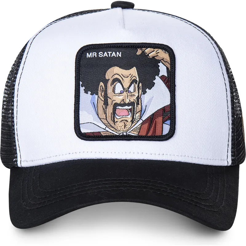 mutzen-gebogen-weiss-snapback-mr-satan-dragon-ball-von-capslab mutzen-gebogen-weiss-snapback-mr-satan-dragon-ball-von-capslab