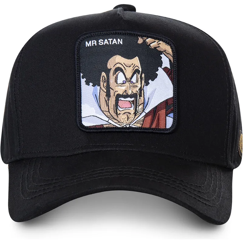 cappelli-curva-nero-snapback-mr-satan-dragon-ball-di-capslab cappelli-curva-nero-snapback-mr-satan-dragon-ball-di-capslab