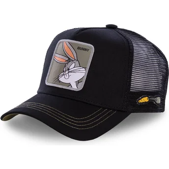 Sort Bugs Bunny BUN1 Looney Tunes trucker-kasket fra Capslab