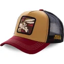 gorra-trucker-marron-negra-y-roja-coyote-coy2-looney-tunes-de-capslab