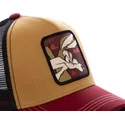 gorra-trucker-brun-sort-og-rod-coyote-coy2-looney-tunes-fra-capslab