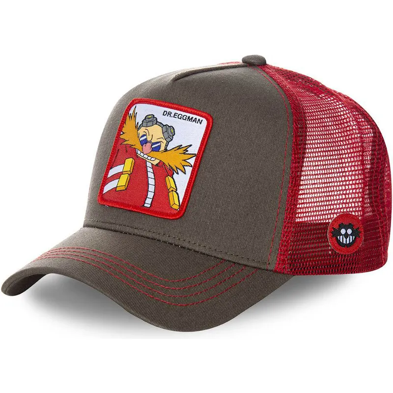cappelli-curva-grigio-snapback-doctor-eggman-sonic-the-hedgehog-di-capslab