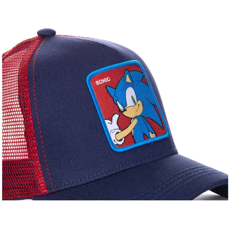 cappelli-curva-blu-marino-snapback-sonic-sonic-the-hedgehog-di-capslab