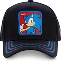 schwarze-snapback-kappe-mit-gebogenem-schirm-sonic-so1b-sonic-the-hedgehog-von-capslab