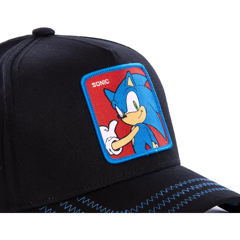 mutzen-gebogen-schwarz-snapback-sonic-sonic-the-hedgehog-von-capslab mutzen-gebogen-schwarz-snapback-sonic-sonic-the-hedgehog-von-capslab