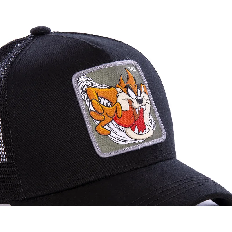 cappellino-trucker-nero-diavolo-della-tasmania-taz3-looney-tunes-di-capslab