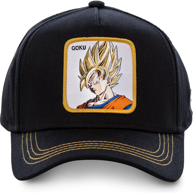 cappellino-curvo-nero-snapback-son-goku-super-saiyan-go2-dragon-ball-di-capslab