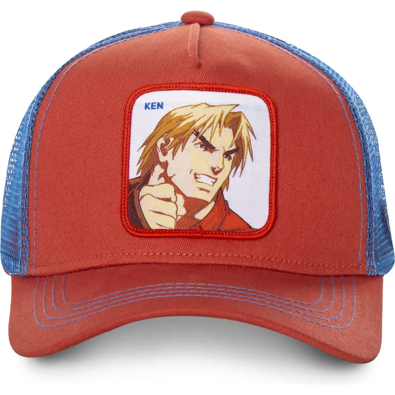 mutzen-gebogen-rot-snapback-ken-masters-street-fighter-von-capslab mutzen-gebogen-rot-snapback-ken-masters-street-fighter-von-capslab