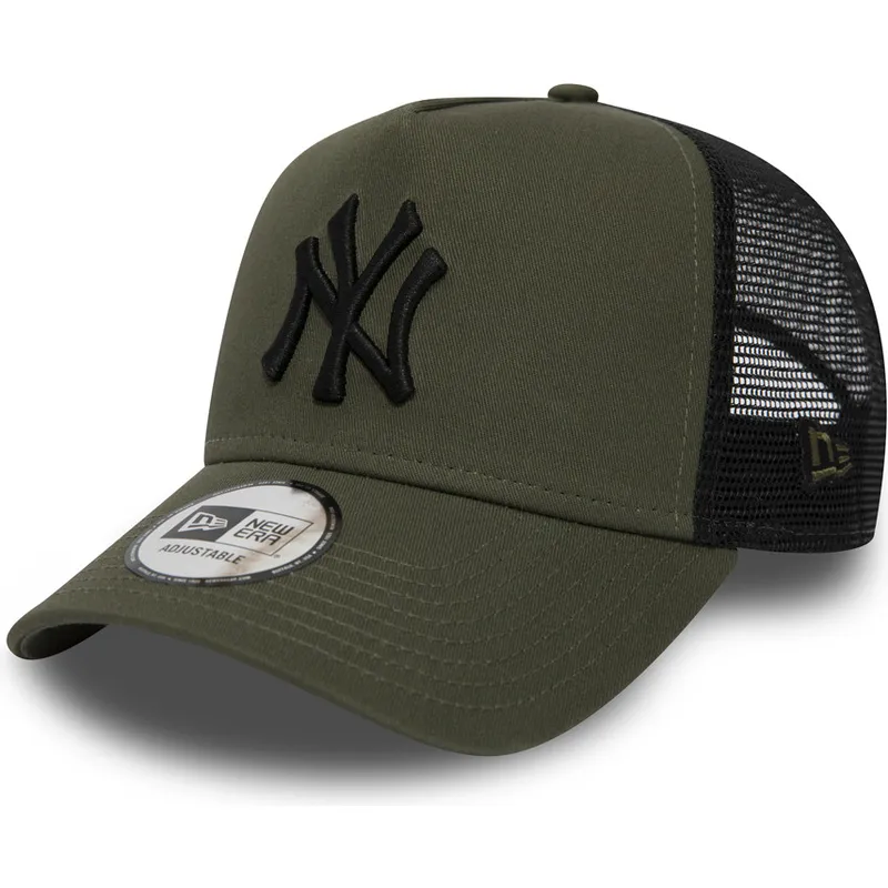 cappellino-trucker-verde-league-essential-a-frame-dei-new-york-yankees-mlb-di-new-era