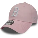 cappellino-curvo-rosa-regolabile-9forty-essential-dei-boston-red-sox-mlb-di-new-era