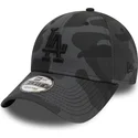 cappelli-curva-mimetizzazione-cinghia-regolabile-negro-negro-9forty-essential-dei-los-angeles-dodgers-mlb-di-new-era