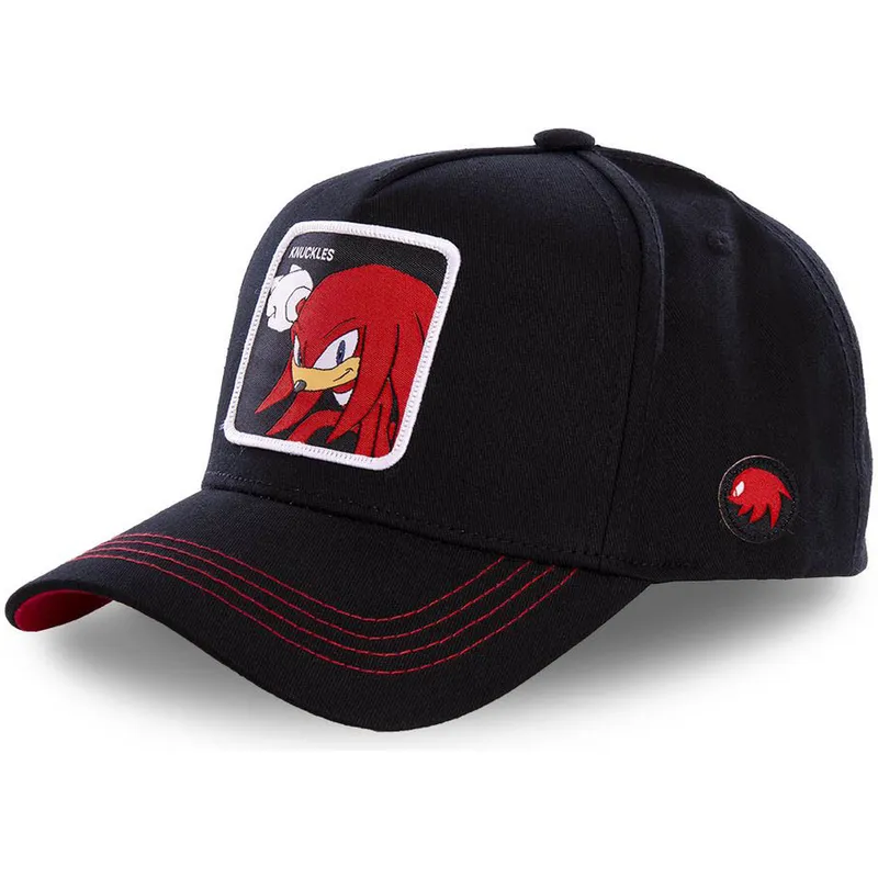 cappelli-curva-nero-snapback-knuckles-the-echidna-sonic-the-hedgehog-di-capslab